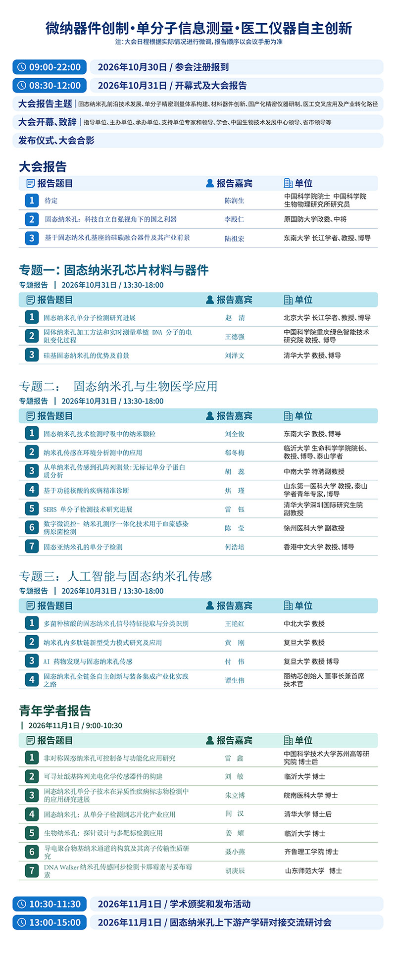 大会议程 大会议程